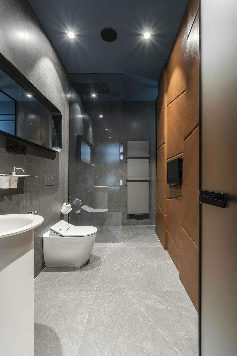 Badkamers met voorbeelden betonlook en leer Badkamers met voorbeelden betonlook en leer