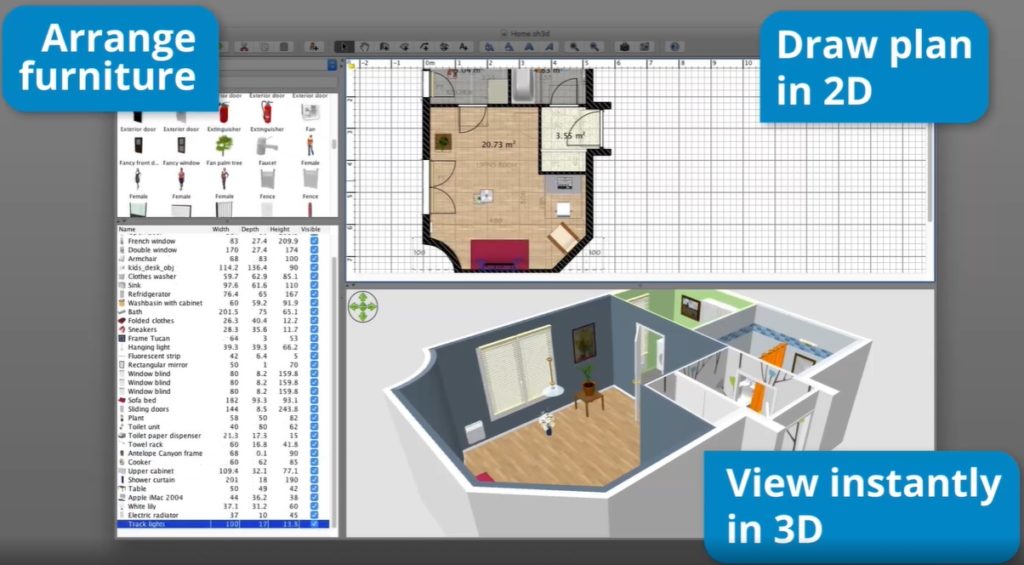 Huis inrichten tools sweet home 3D Huis inrichten tools sweet home 3D