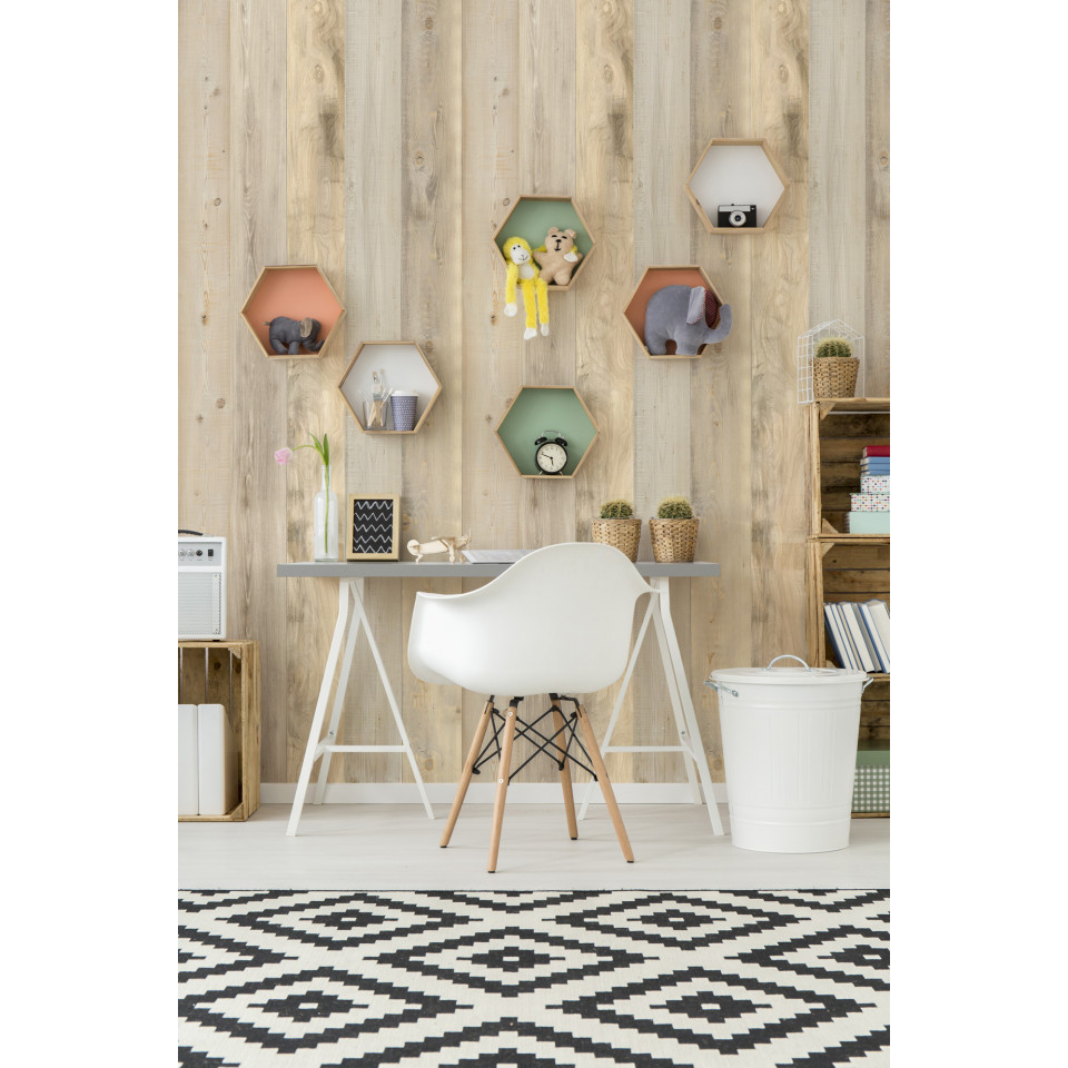 Plaktegels wandbekleding houtsfeer Plaktegels wandbekleding houtsfeer