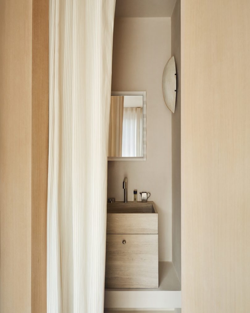badkamer gordijnen als deur