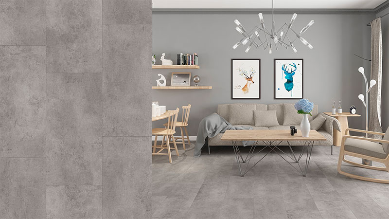 PVC Betonlook Vloer Concrete Grey€ 25,95 per vierkante meter