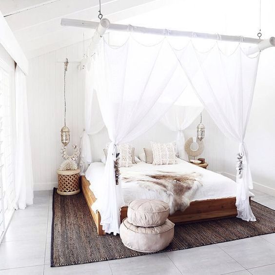 Boho chic slaapkamer