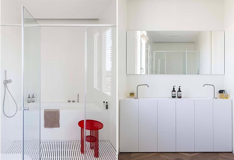 compacte whirlpool in minimalistische badkamer