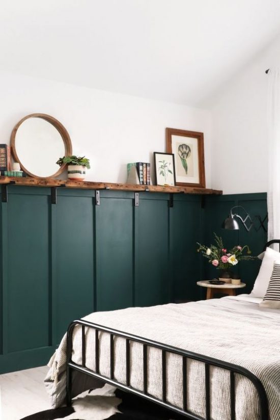 Donker Rode Muur 30x Donkergroene muur – Wooninspiratie