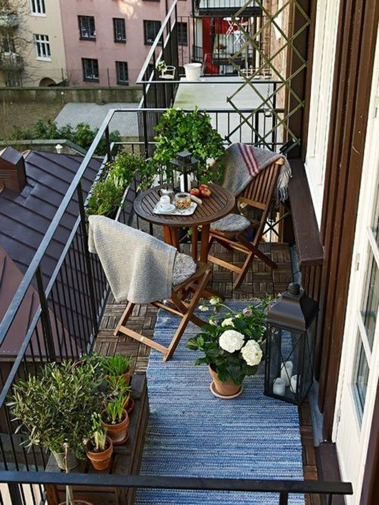 Een mini balkon