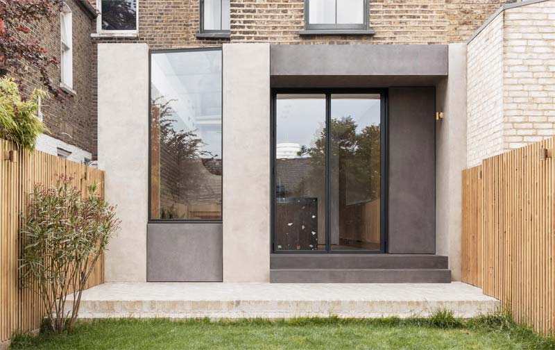 glazen uitbouw betonlook glazen uitbouw betonlook