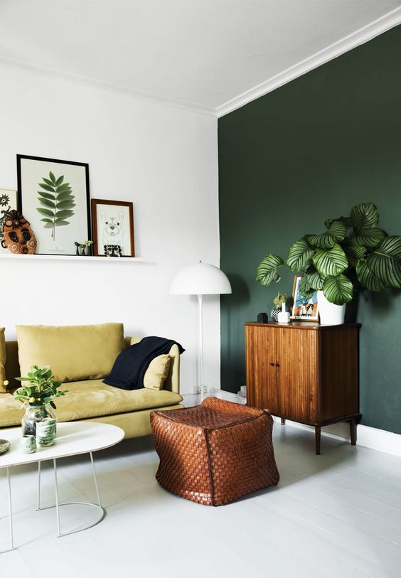 groen interieur groene muur groen interieur groene muur