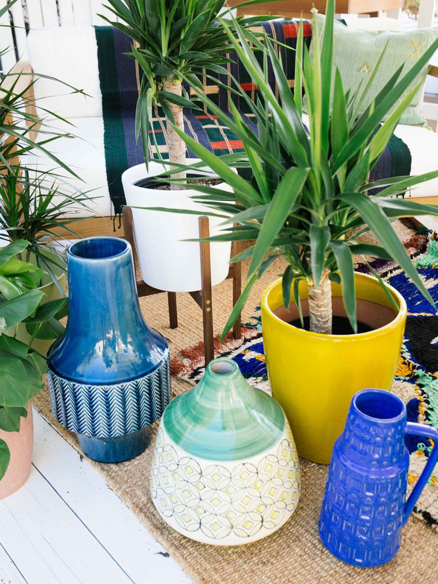 Het inspirerende bohemian terras in de tuin van Dabito Het inspirerende bohemian terras in de tuin van Dabito