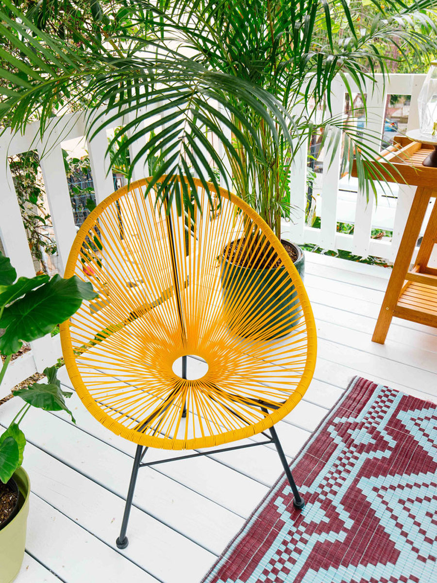 Het inspirerende bohemian terras in de tuin van Dabito Het inspirerende bohemian terras in de tuin van Dabito