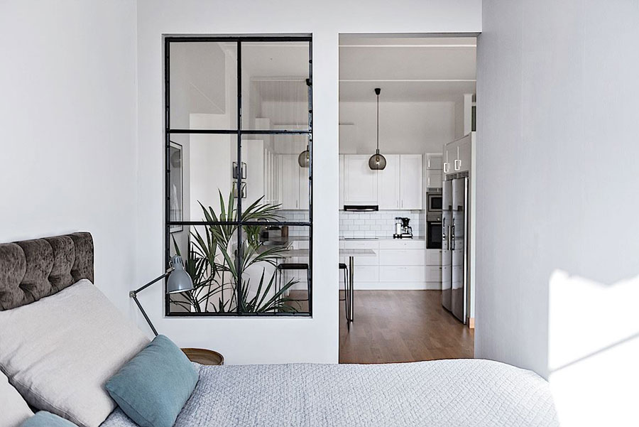 In dit appartement is een extra slaapkamer open een hele leuke manier gecreëerd! In dit appartement is een extra slaapkamer open een hele leuke manier gecreëerd!