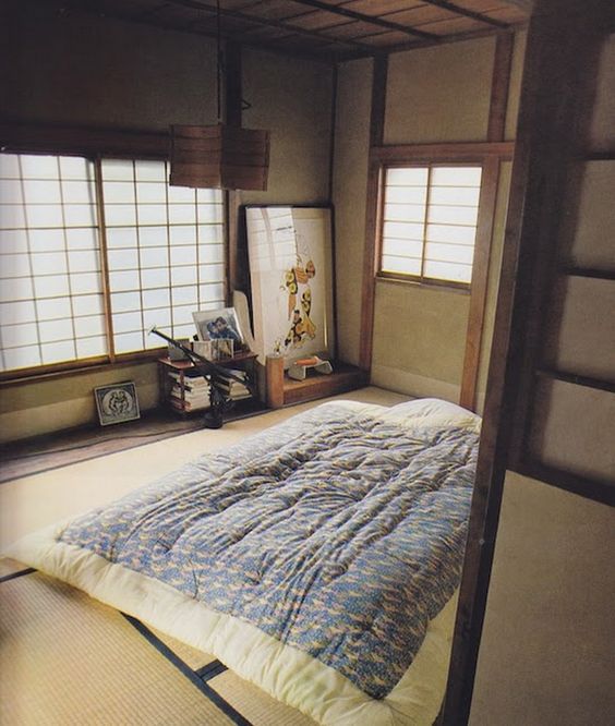 Japanse stijl slapen - Futon en Tatami mat Japanse stijl slapen - Futon en Tatami mat