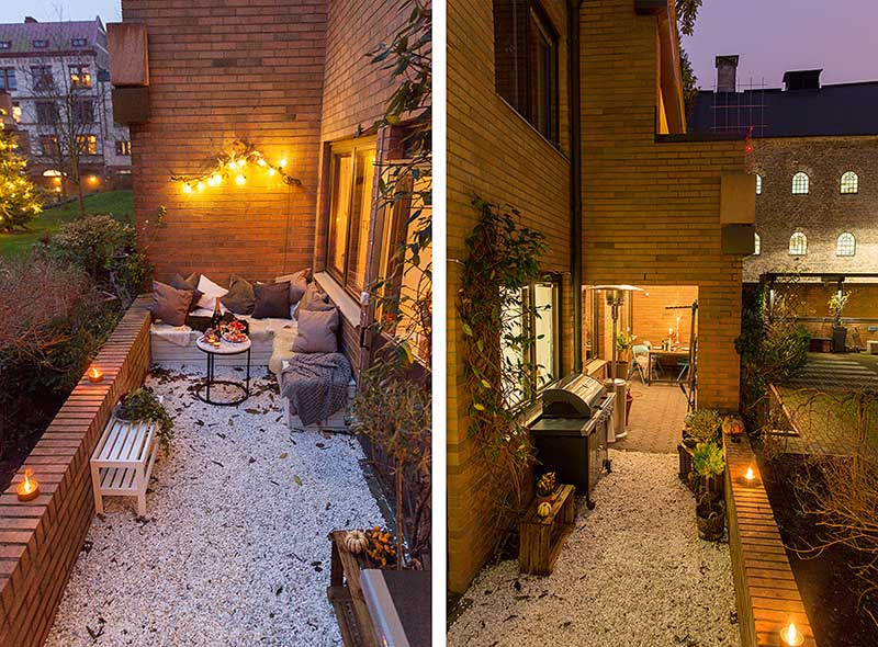 Kleine tuin met grind Kleine tuin met grind