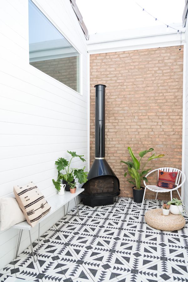 Kleine tuin patroontegels Kleine tuin patroontegels