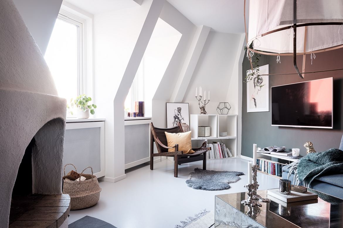 Leuke driehoekige woonkamer Leuke driehoekige woonkamer