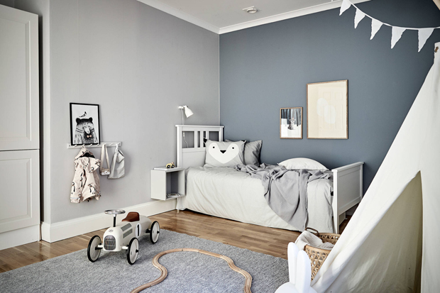 Leuke kinderkamer met een stijlvol kleurenpalet Leuke kinderkamer met een stijlvol kleurenpalet