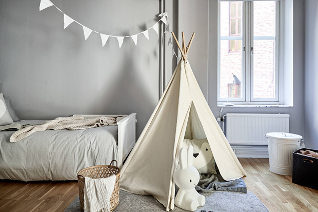 Leuke kinderkamer met een stijlvol kleurenpalet Leuke kinderkamer met een stijlvol kleurenpalet