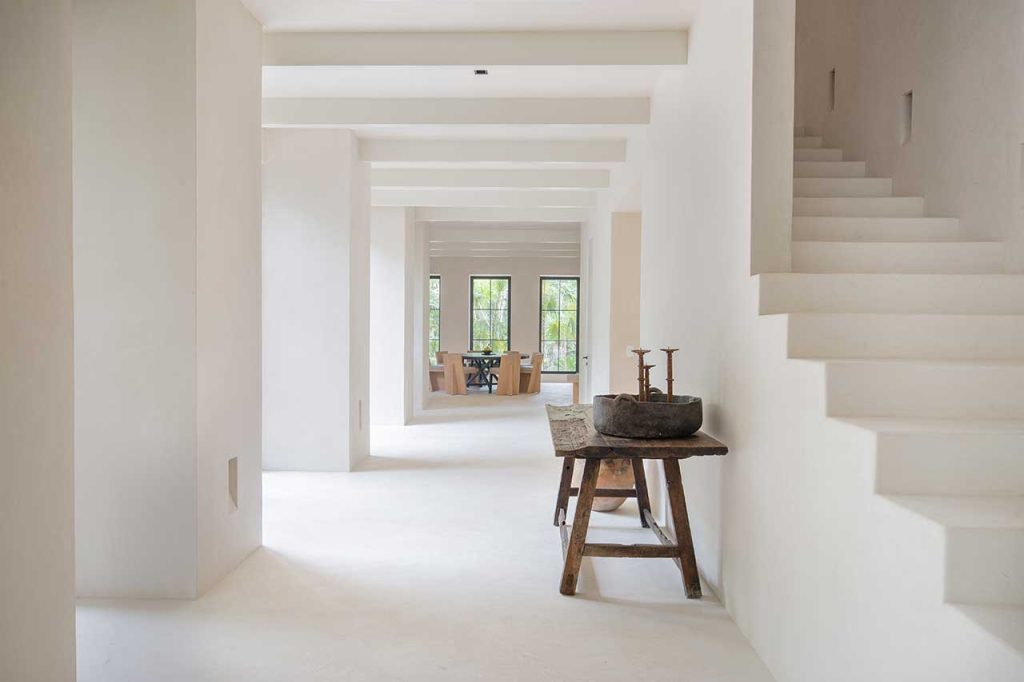 luxe sereniteit villa tulum mexico microcement vloer wanden