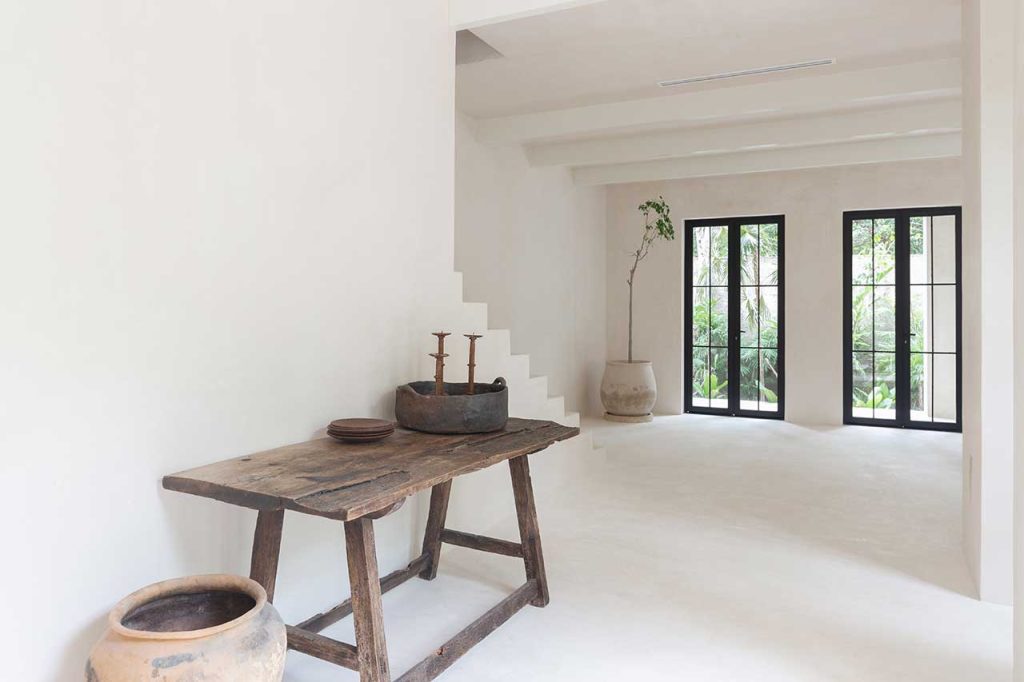 luxe sereniteit villa tulum mexico minimalistische hal