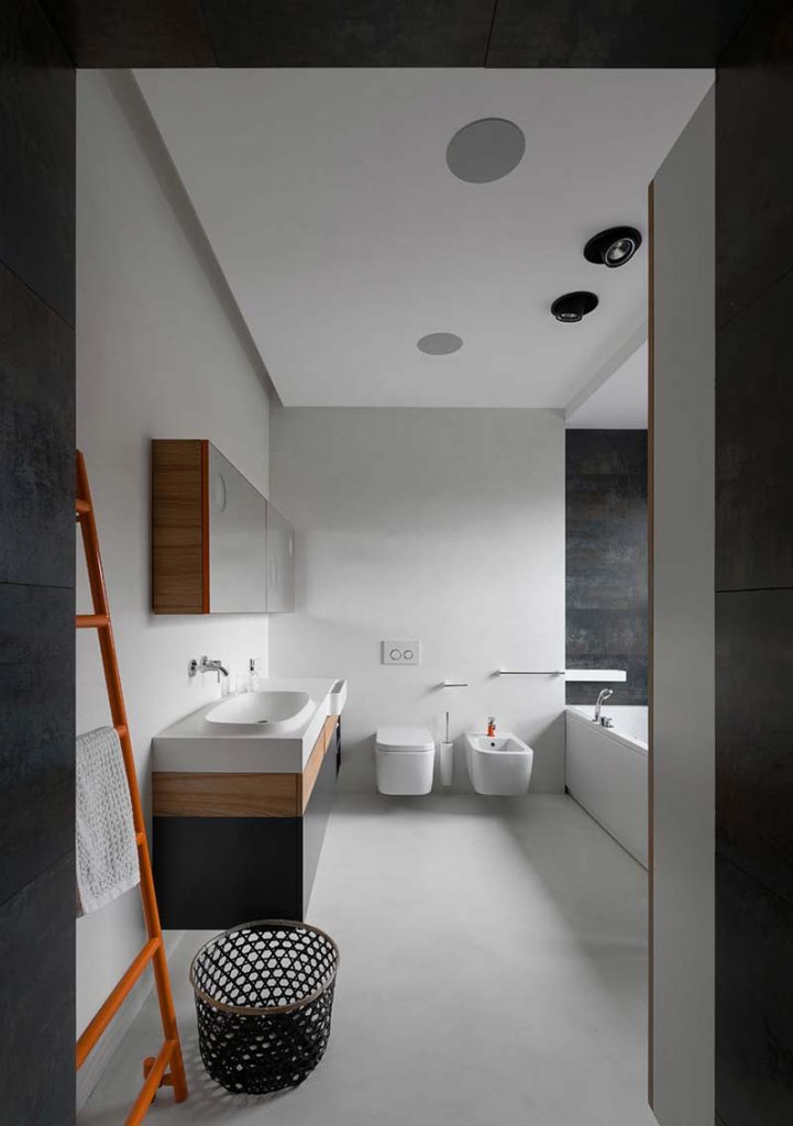 minimalistische badkamer