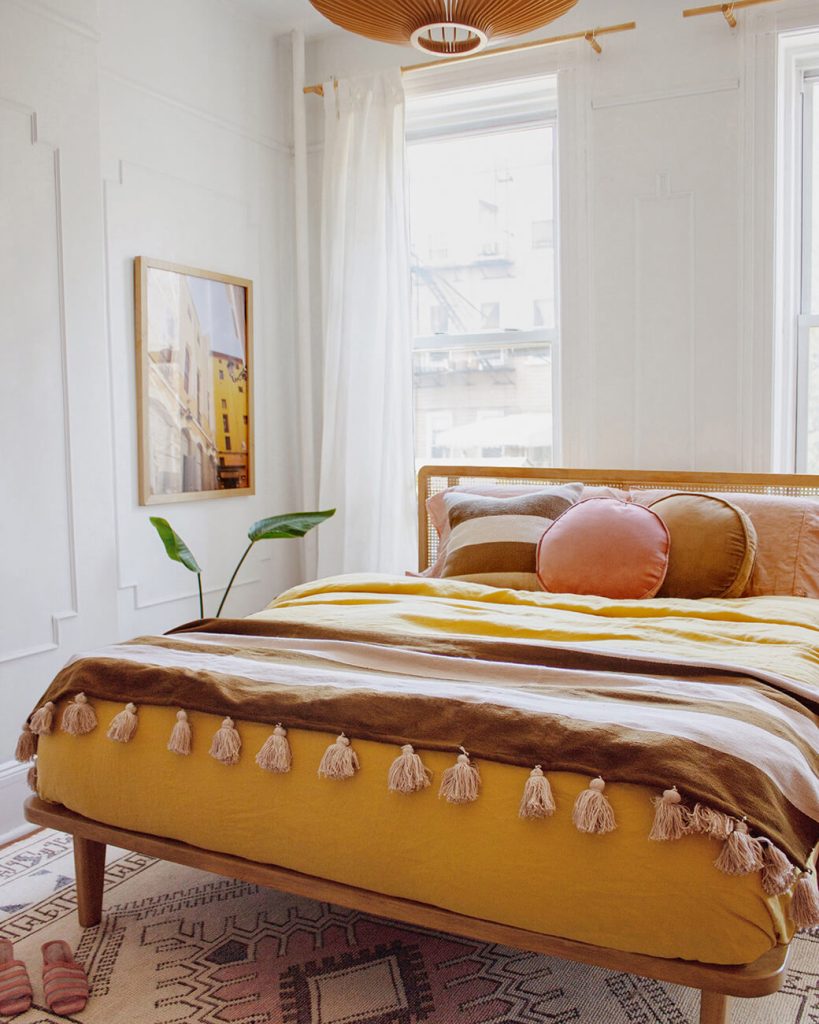 moderne bohemian slaapkamer vintage accenten