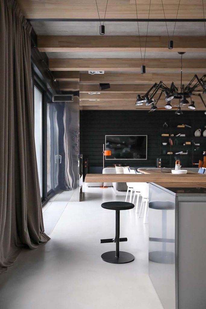 moderne open keuken bar