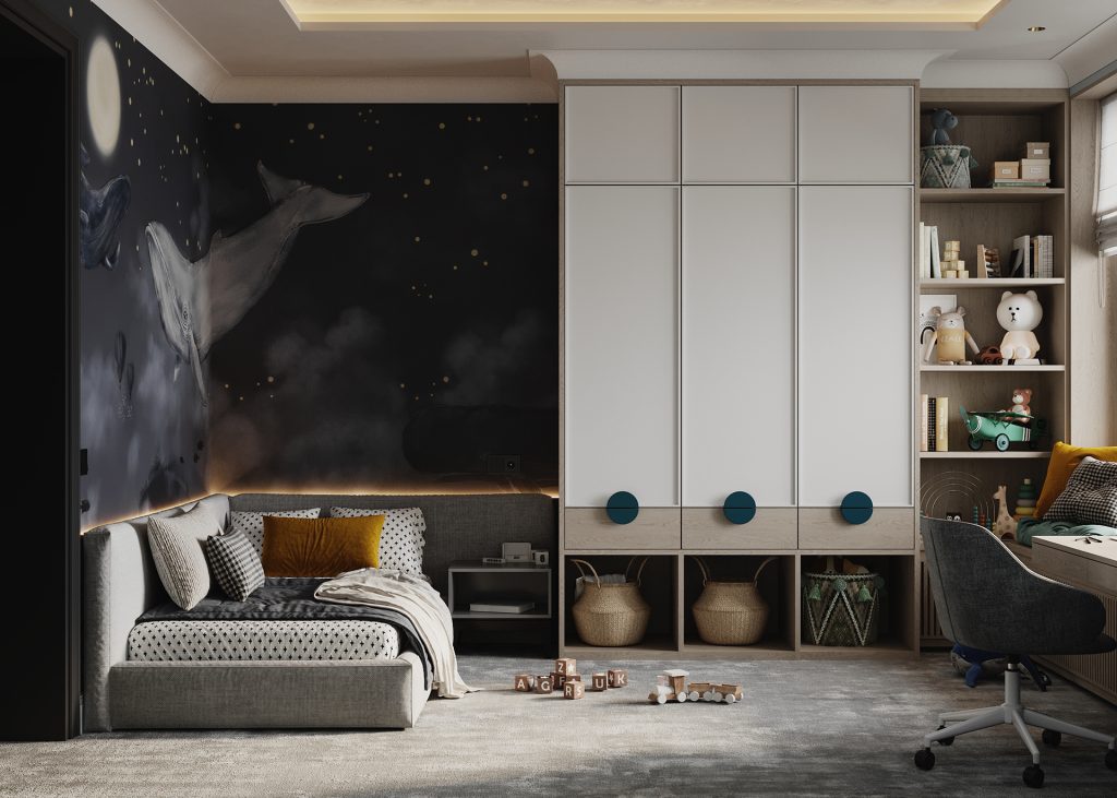mooi ontwerp jongenskamer op maat