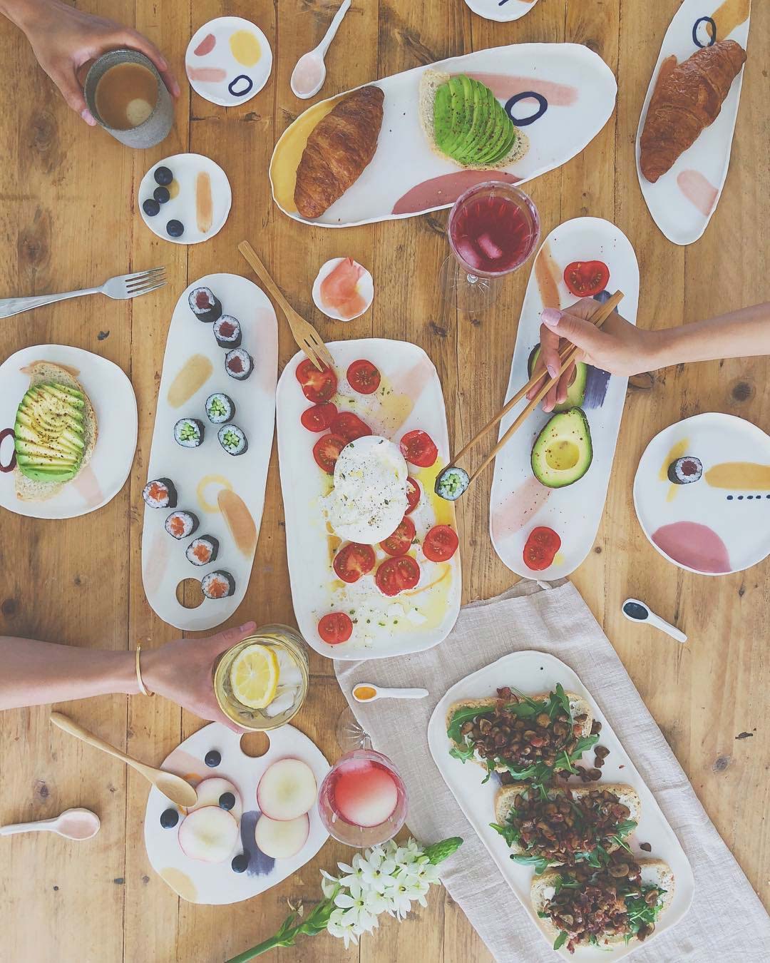 mooi servies gerechten serveren