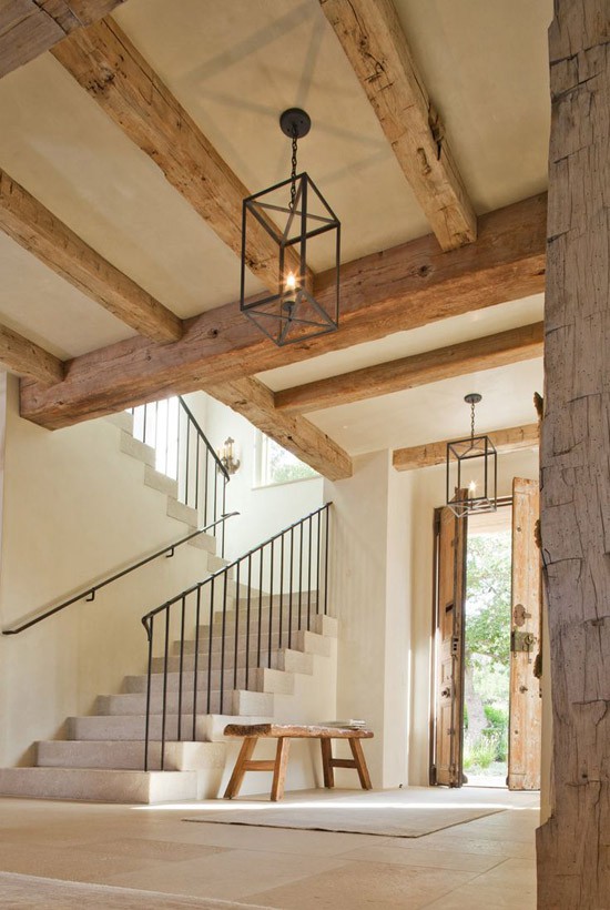 Mooie houten balken in huis