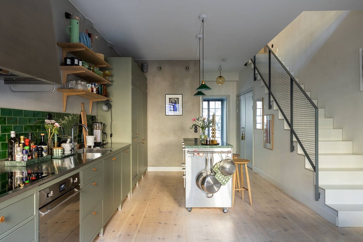 Groene tegels in de keuken – Wooninspiratie