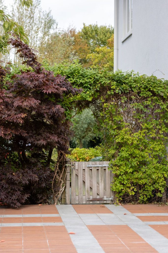 romantische tuin poortje