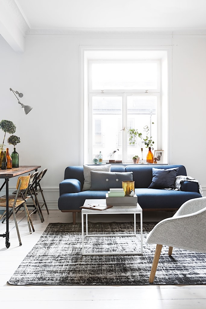 Scandinavisch appartement van Zweedse trouwfotograaf in een vintage industrieel tintje