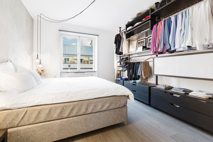 Stoere slaapkamer met een industrieel tintje Stoere slaapkamer met een industrieel tintje