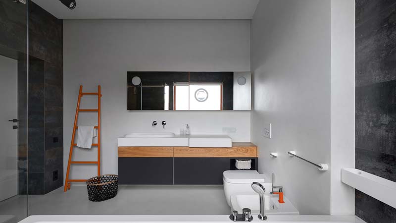 strakke minimalistische badkamer
