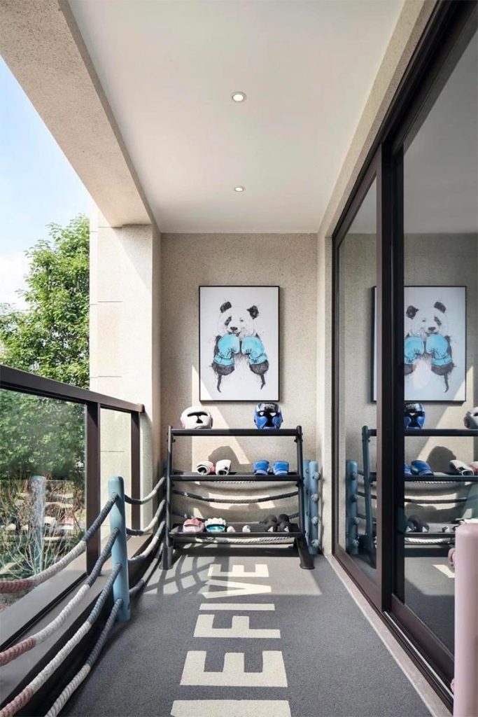 thuis sporten balkon