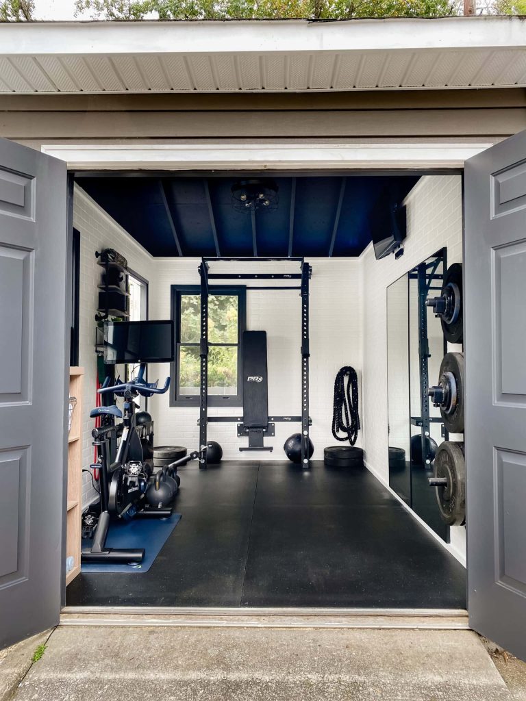 thuis sporten homegym garage