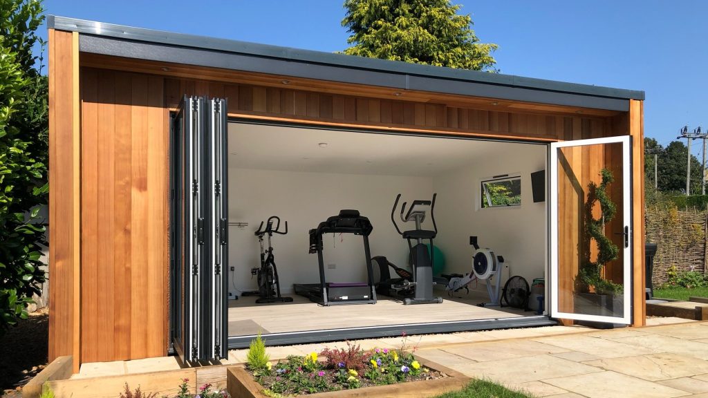 Met een tuinkamer heb je je eigen gym aan huis!