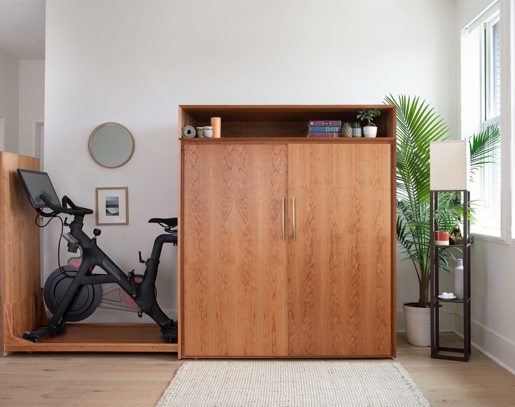 thuis sporten woonkamer