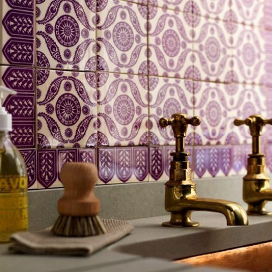 Badkamer met marokkaanse invloeden