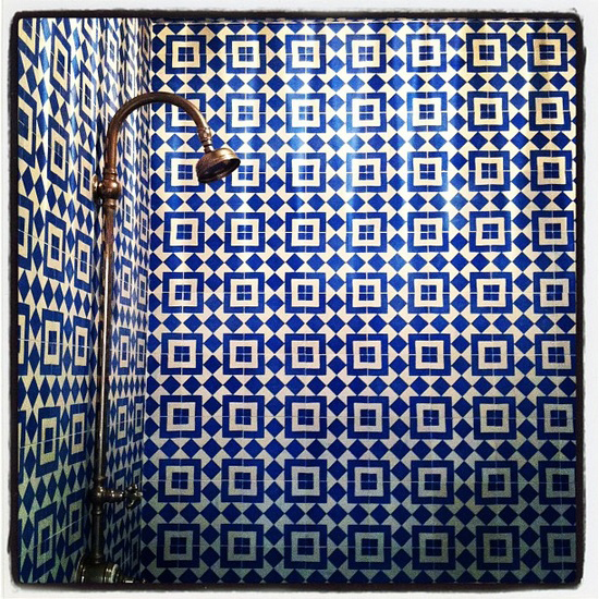 Badkamer met marokkaanse invloeden