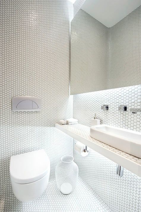toilet inspiratie mozaiektegels