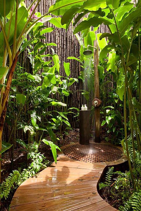 Tropische badkamer