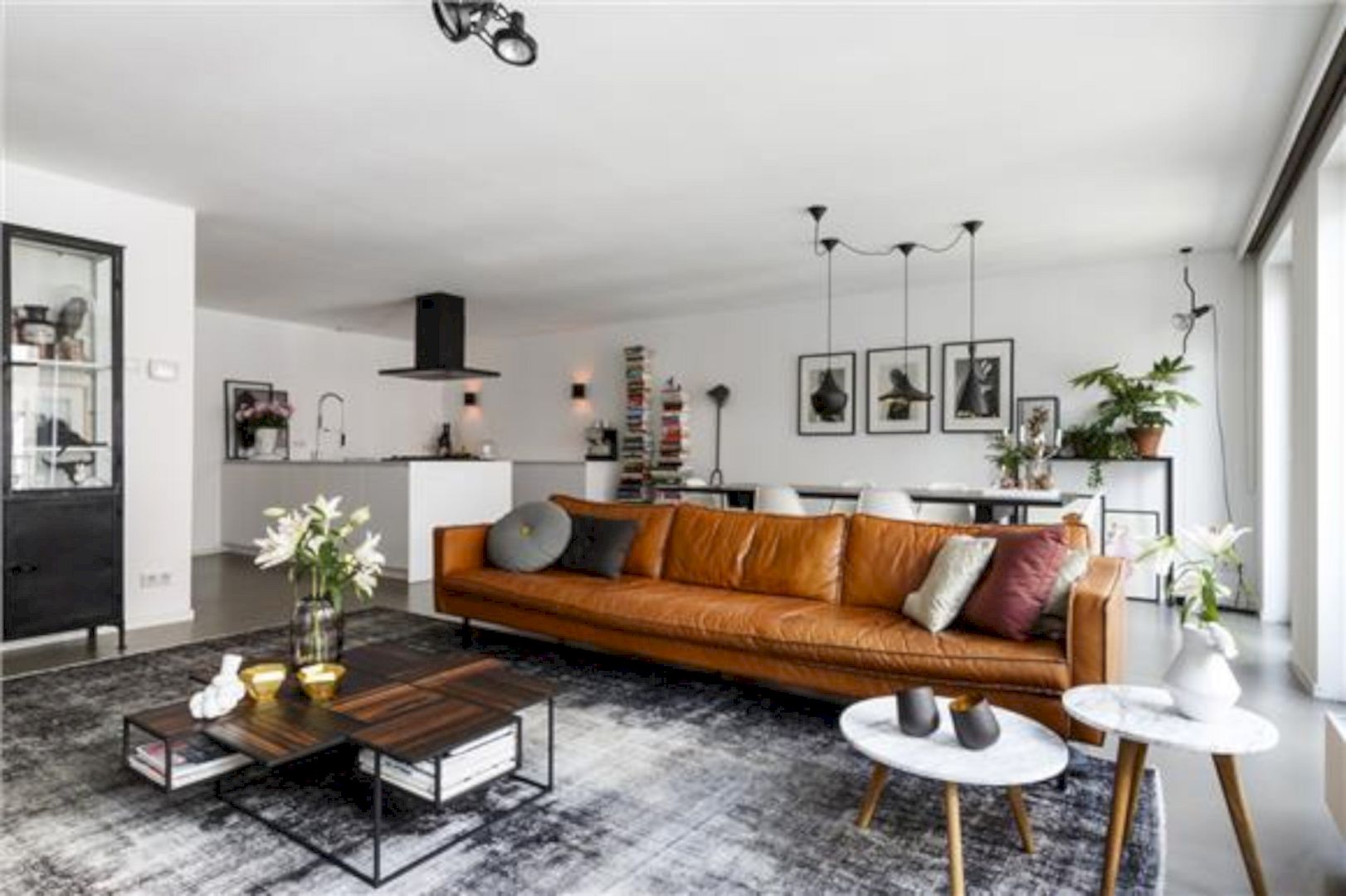Vintage bruine leren bank
